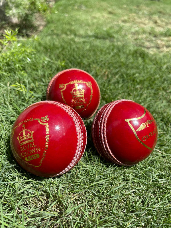 OMRAG - Cricket Balls Hand Stitched - Red - Classic Edition
