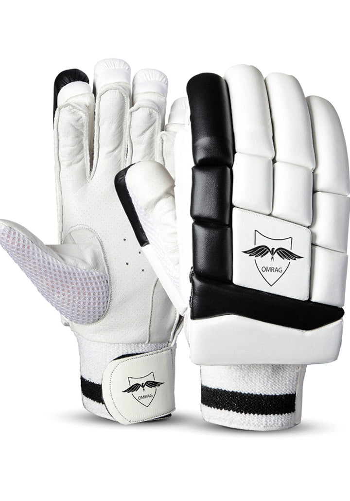 OMRAG - Batting Gloves - Classic Edition - Black & White - OMRAG