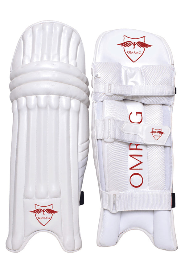 OMRAG Batting Pads – Classic Edition - Pro Level - Red - OMRAG